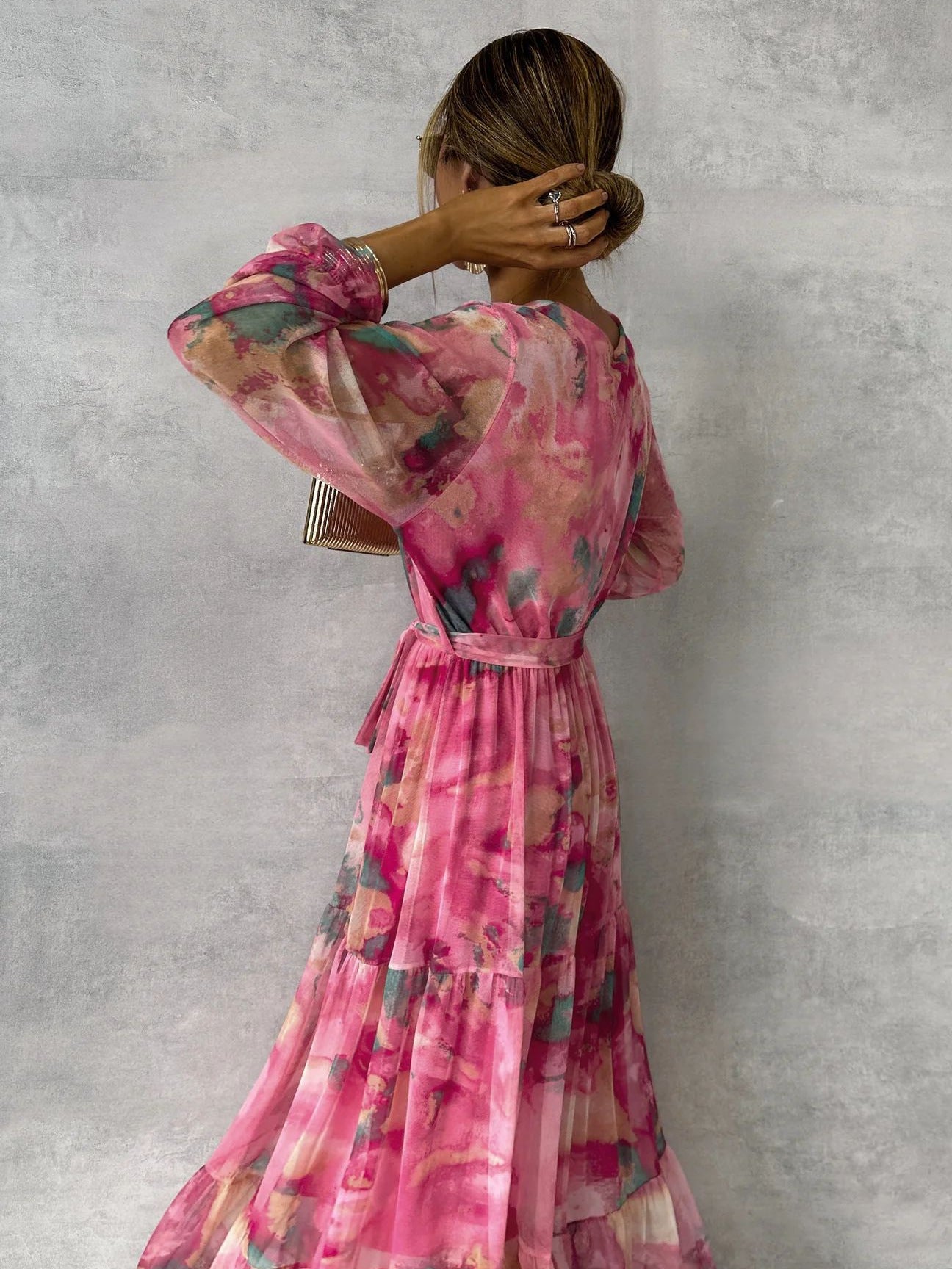 Robe Longue Fleurie Élégante